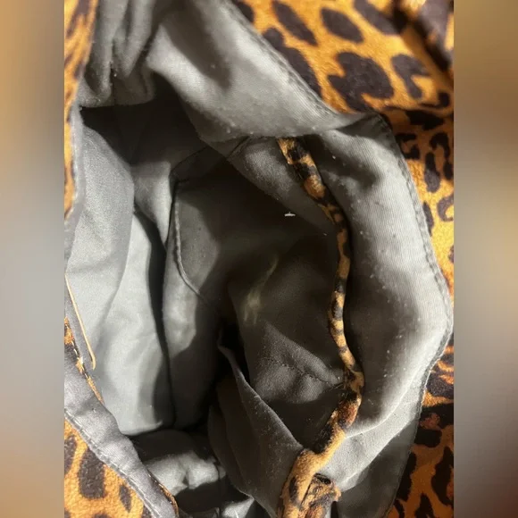 Steve Madden Leopard Print Fringe Shoulder Bag - Picture 10 of 14